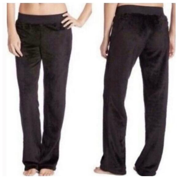 The North Face Osito Deep Pile Black Fleece Fuzzy Pants Women’s sz 32 waist - Picture 1 of 9
